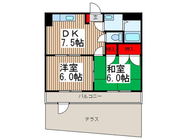 カ－サ塚越の物件間取画像